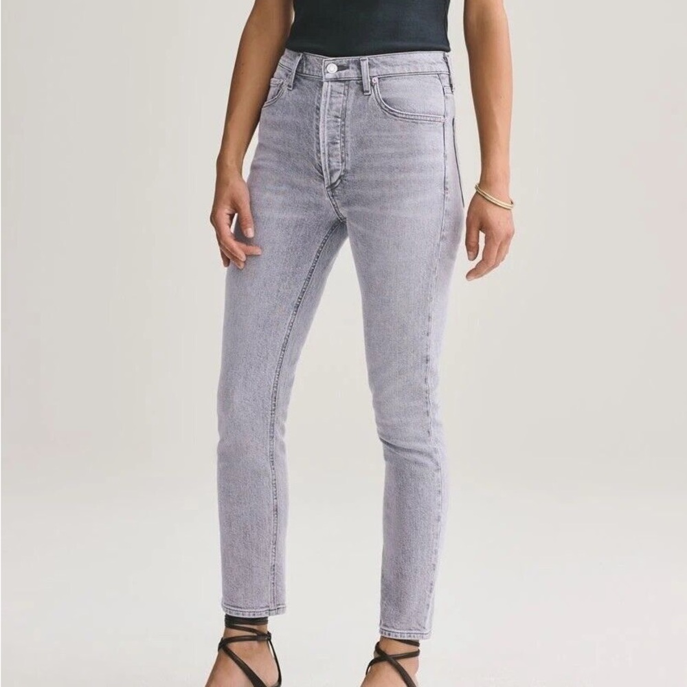 AGOLDE Nico High Waist Ankle Slim Fit Jeans